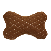 Подушка для подголовника автомобиля из алькантары 27×16 см коричневый